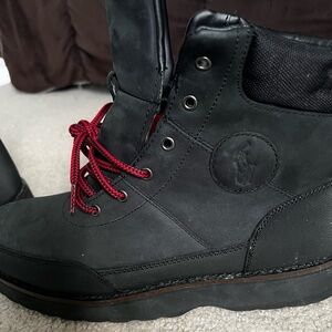 Men’s Polo Ralph Lauren Black Nubuck boots